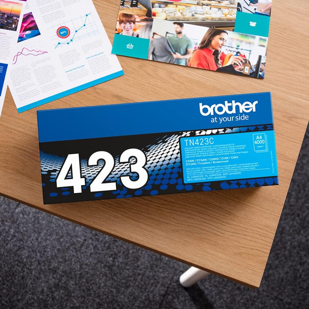 Brother TN-423 Toner Set CMYK – Original 4er Pack (Schwarz, Cyan, Magenta, Gelb)